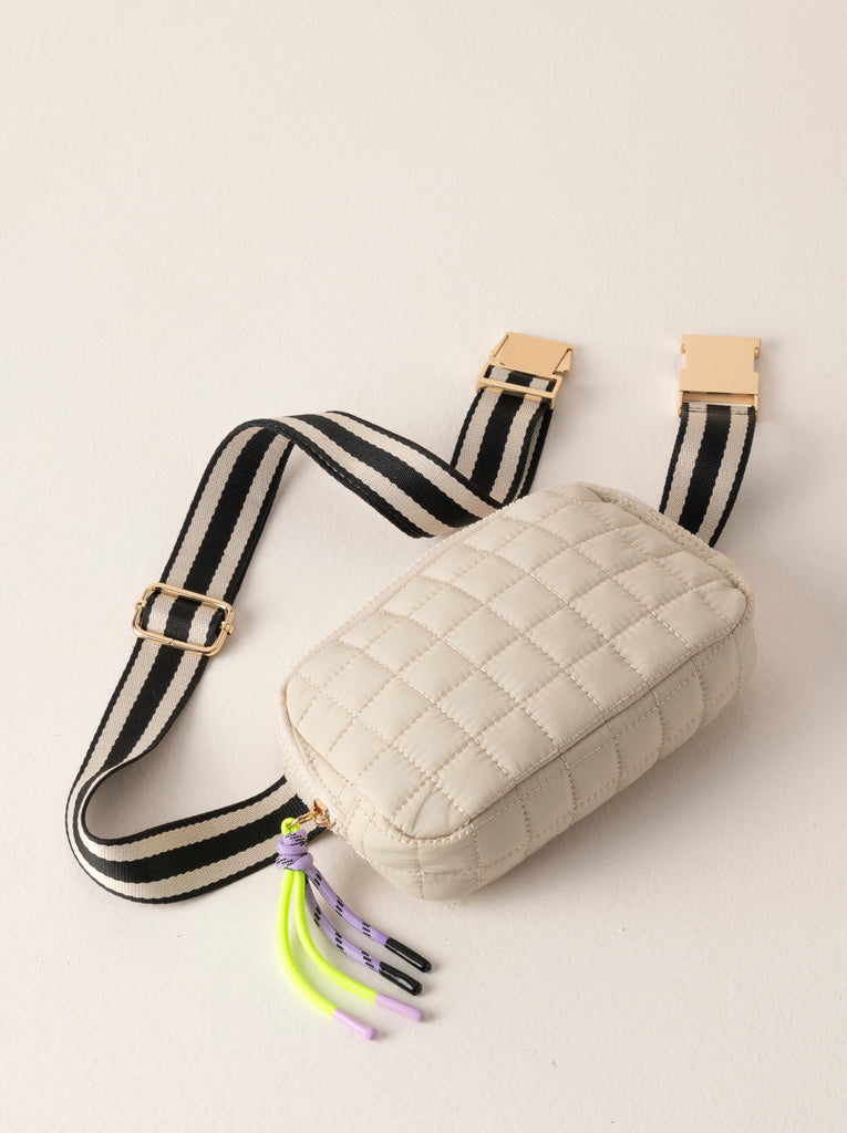 Ezra Quilted Belt Bag by Shiraleah