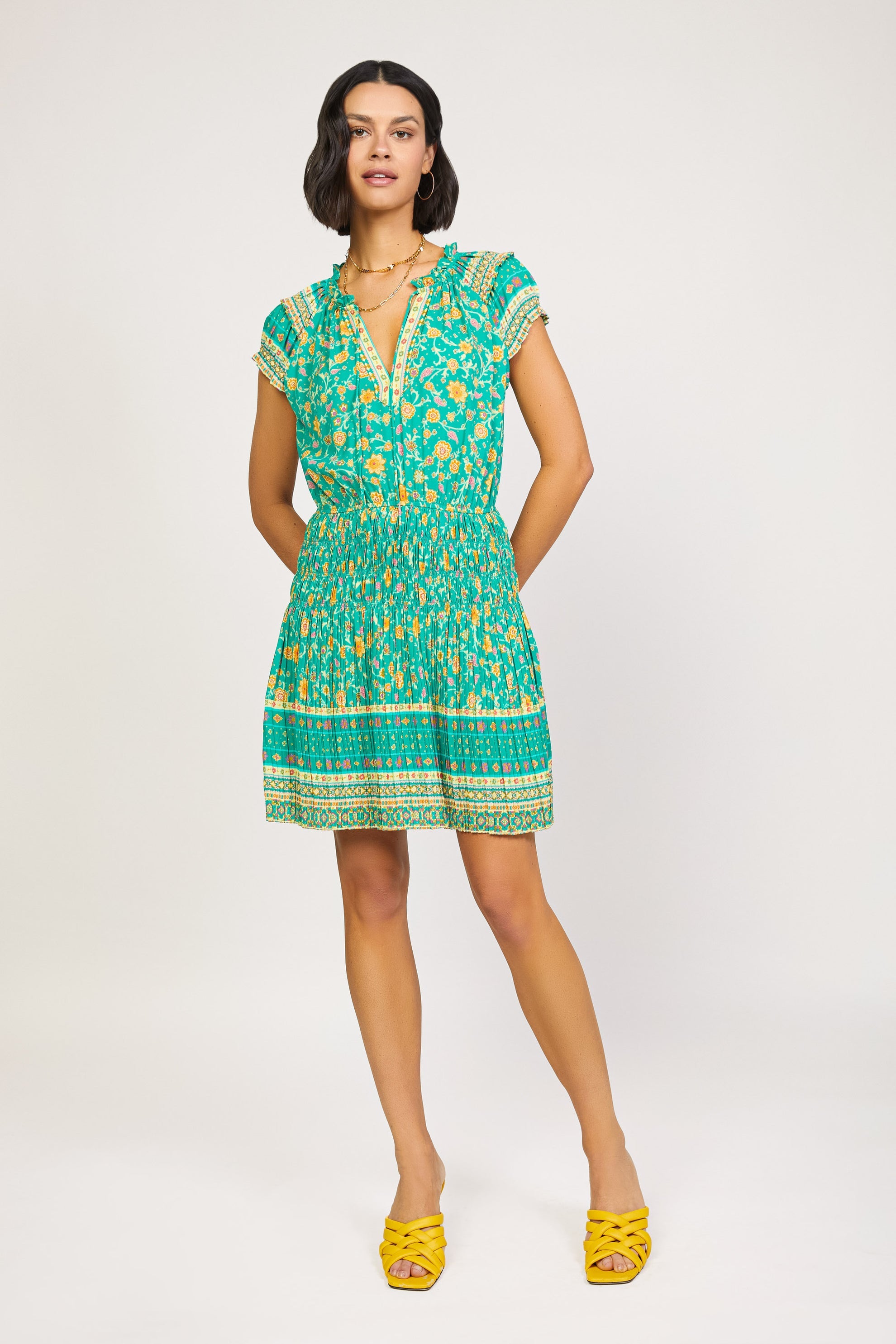 Pleated Mini Dress by Current Air
