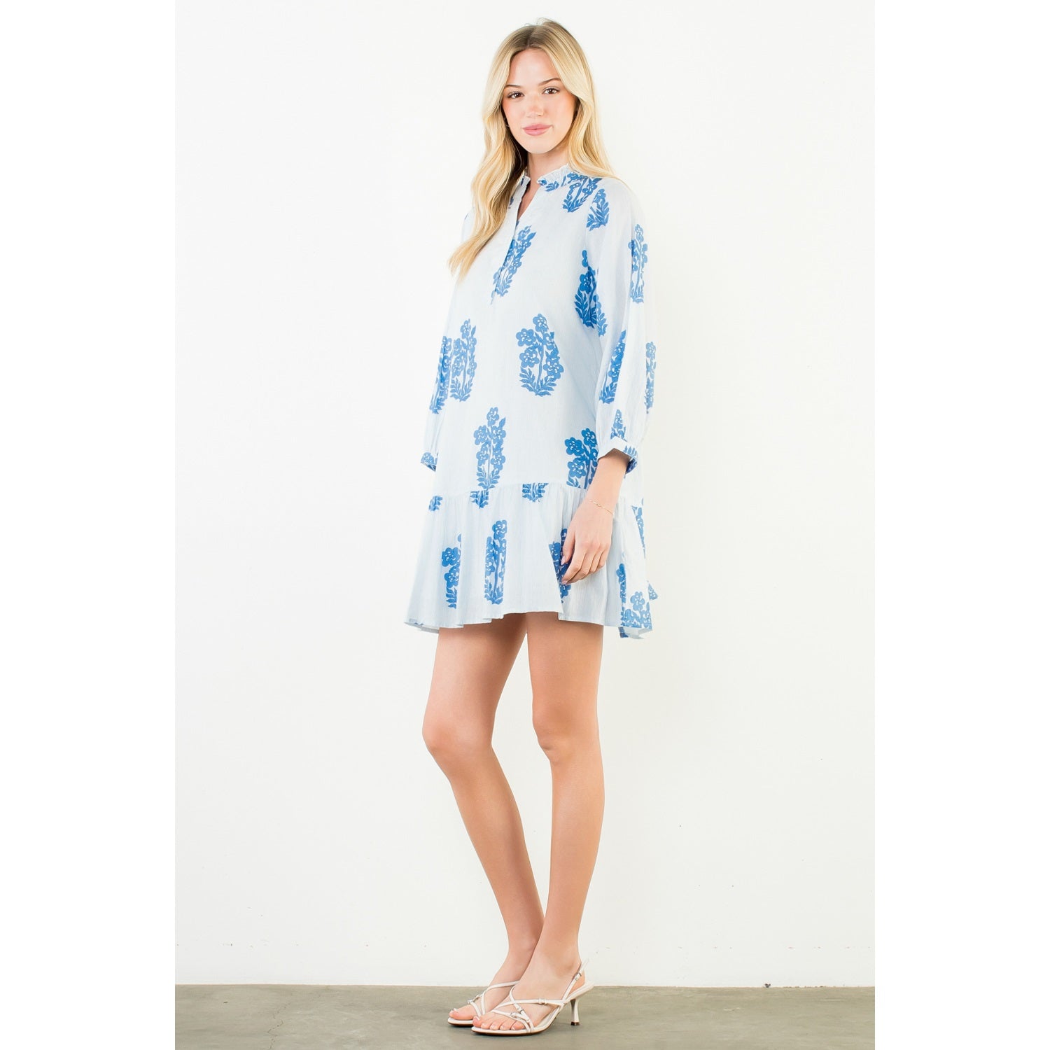 Elisa Long Sleeve Floral Dress by THML
