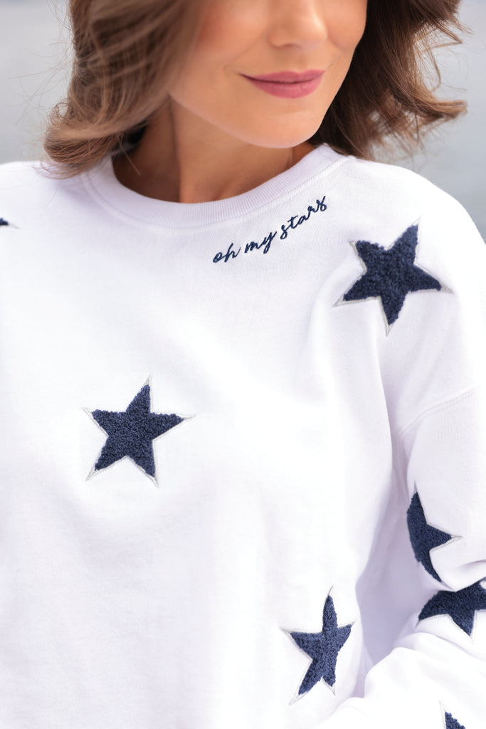 Stars Patch Sweatshirt