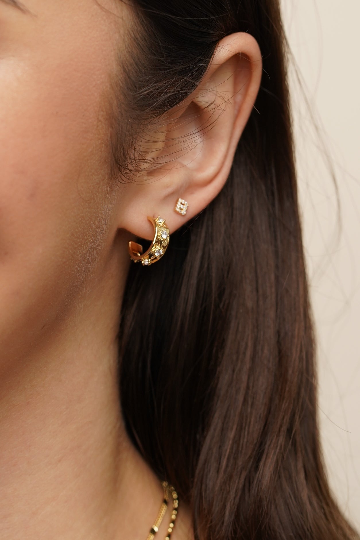 Brenda Grands Initial Post Earrings