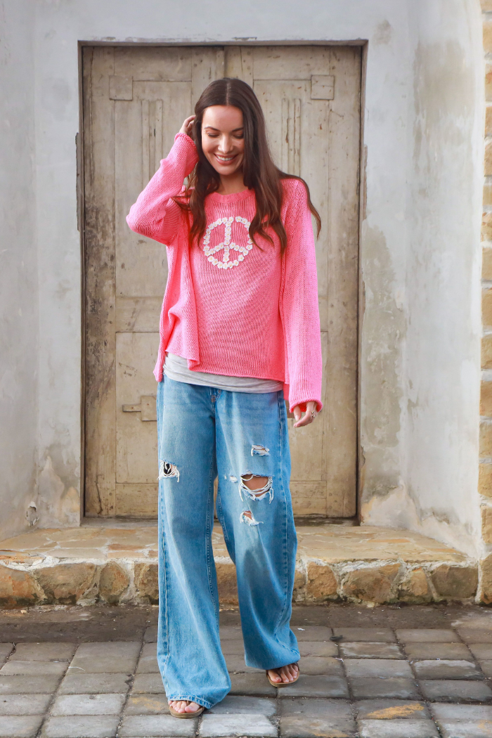 Daisy Peace Sweater by Wooden Ships