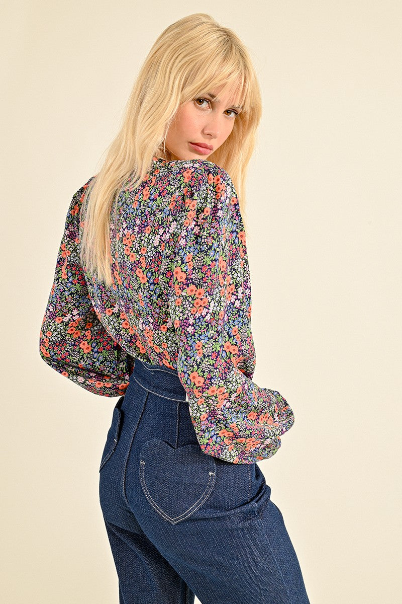 Floral Long Sleeve Blouse