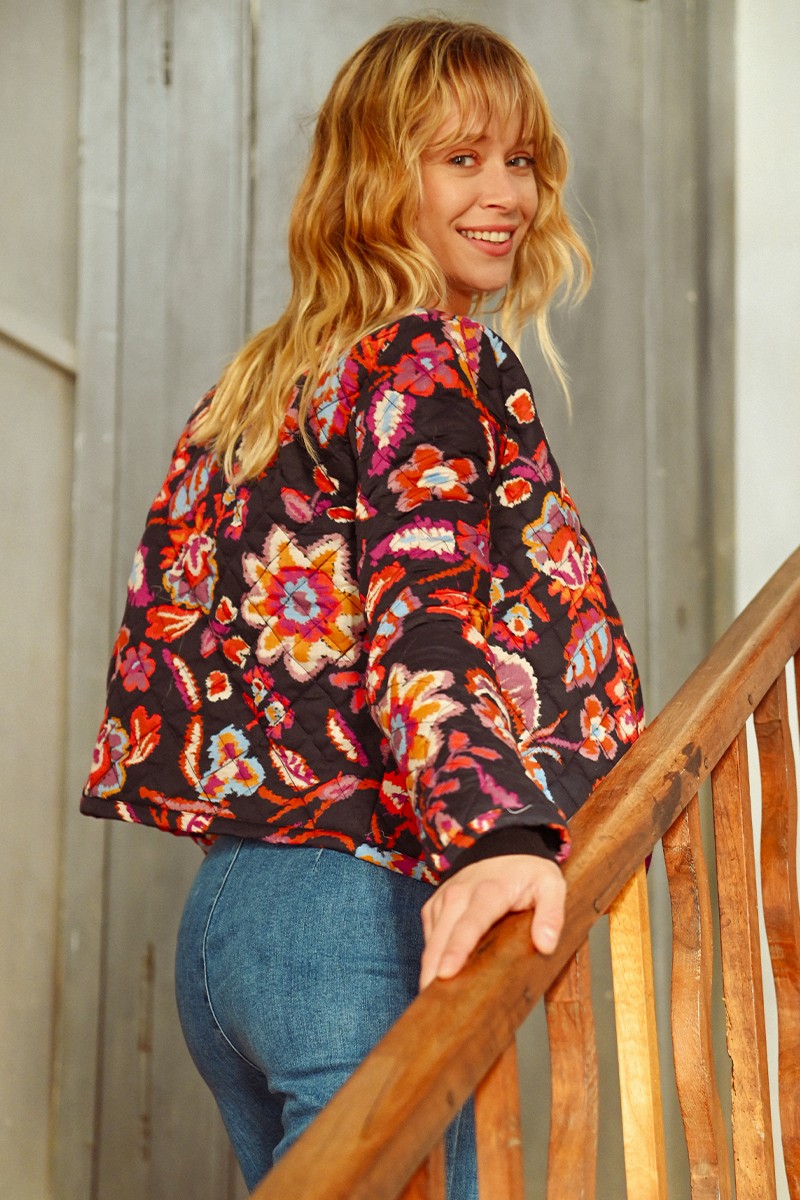 Molly Bracken Floral Quilted Coat
