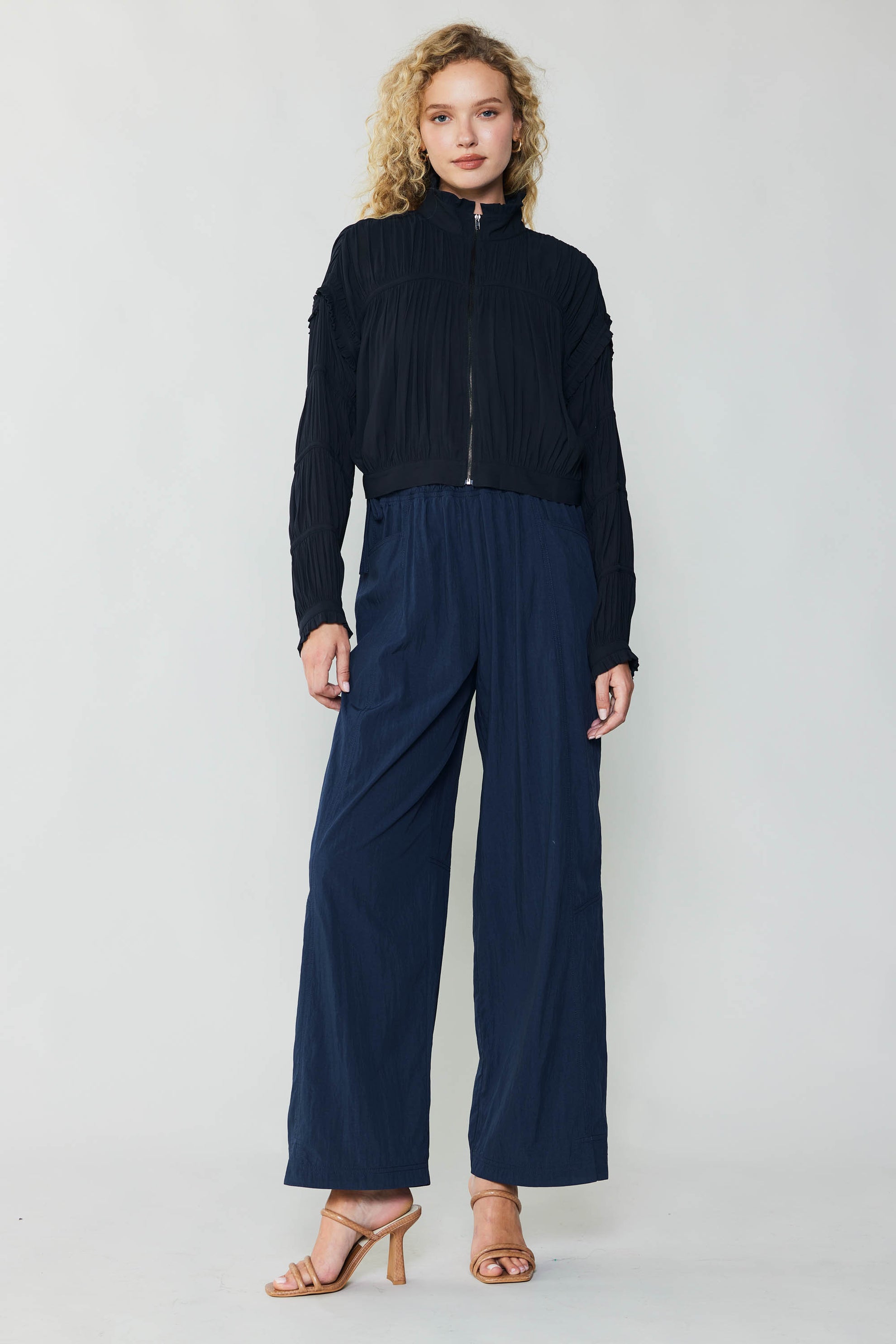 Shirred Sleeve Jacket by Current Air - FINAL SALE