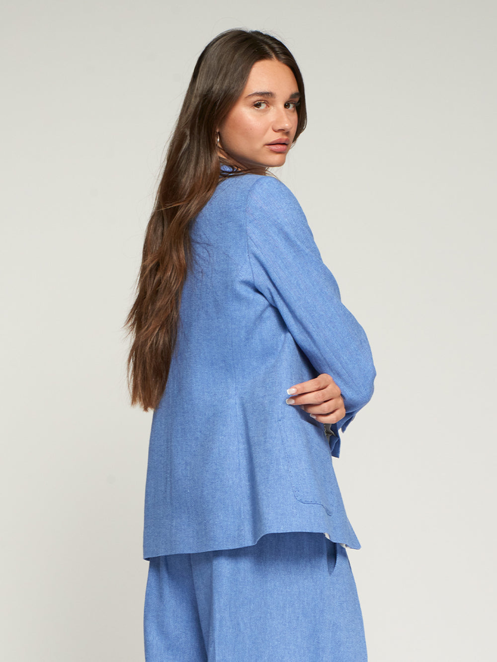 Villagallo Light Blue Blazer Jacket
