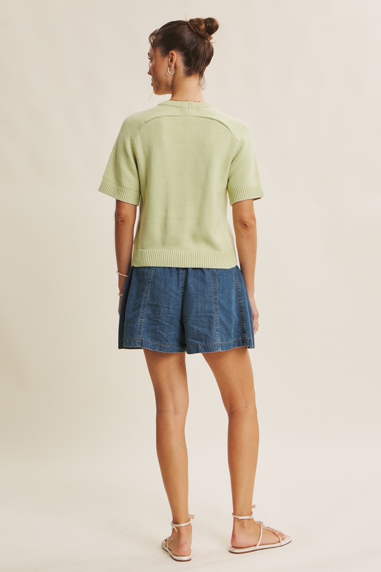 Essential Short Sleeve Knit Sweater