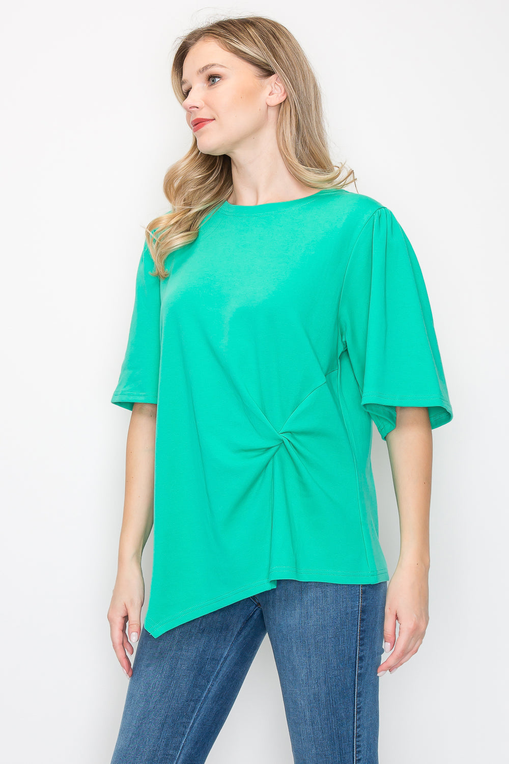 Rynn Stretch Asymmetric Top