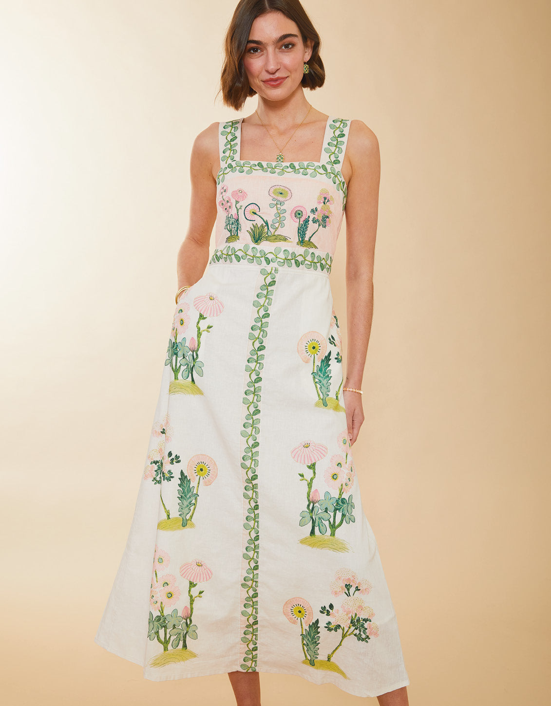 Cleona Midi Dress - Enclave Floral Sprigs