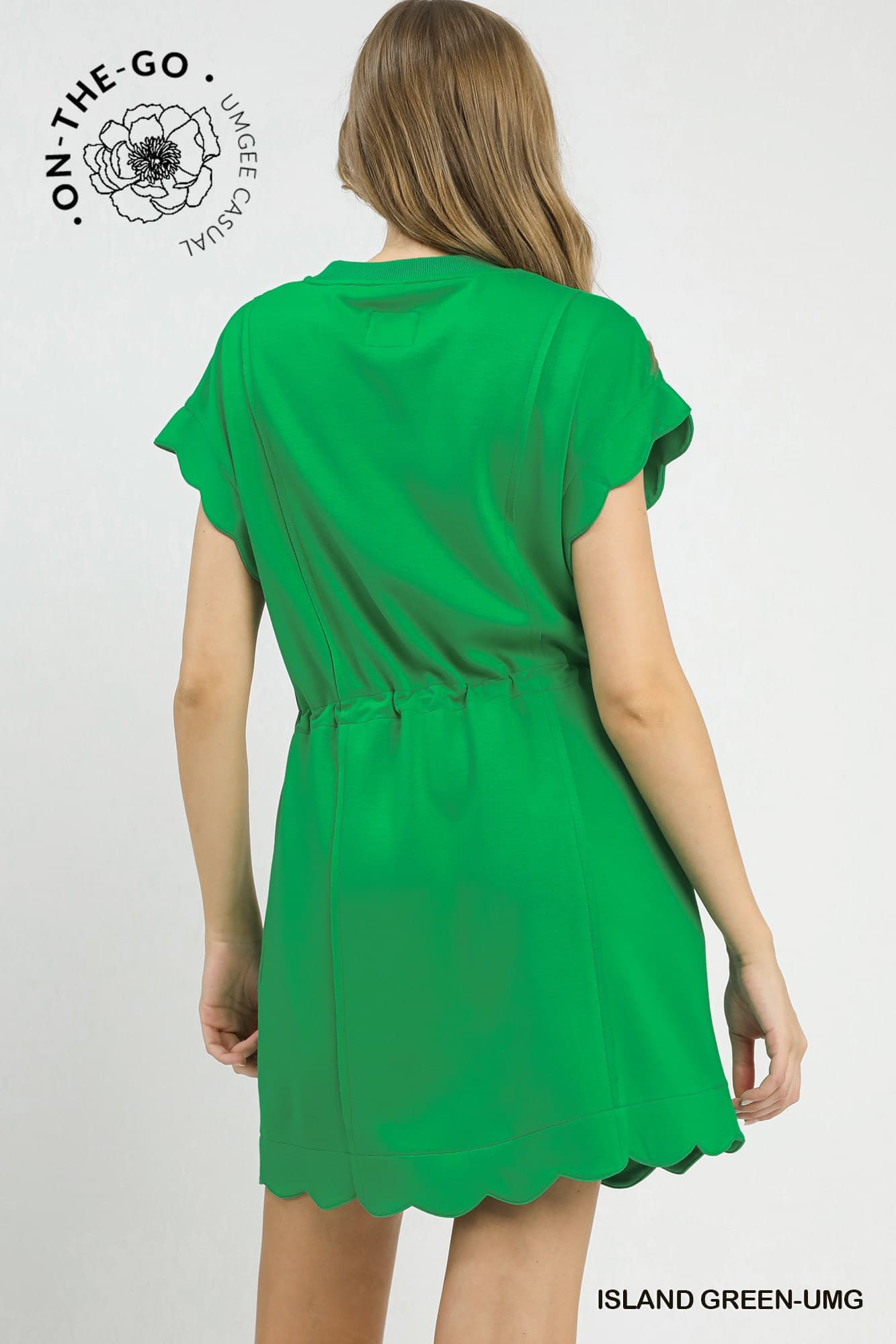 Scallop Hem Luxe Knit Dress