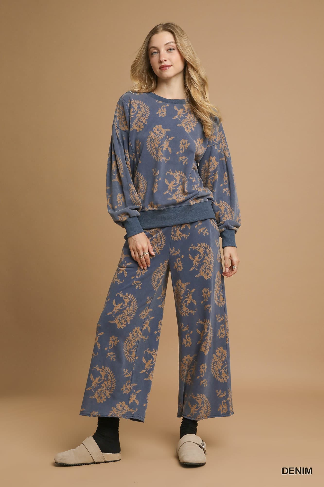 Paisley Print Lounge Bottoms