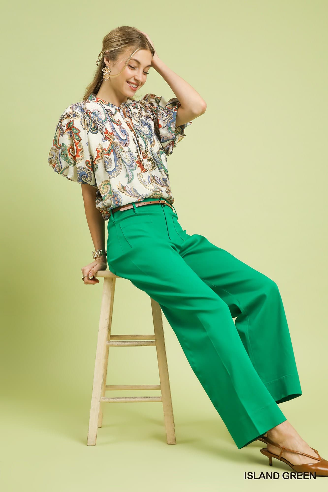 Island Green Stretch Bottoms