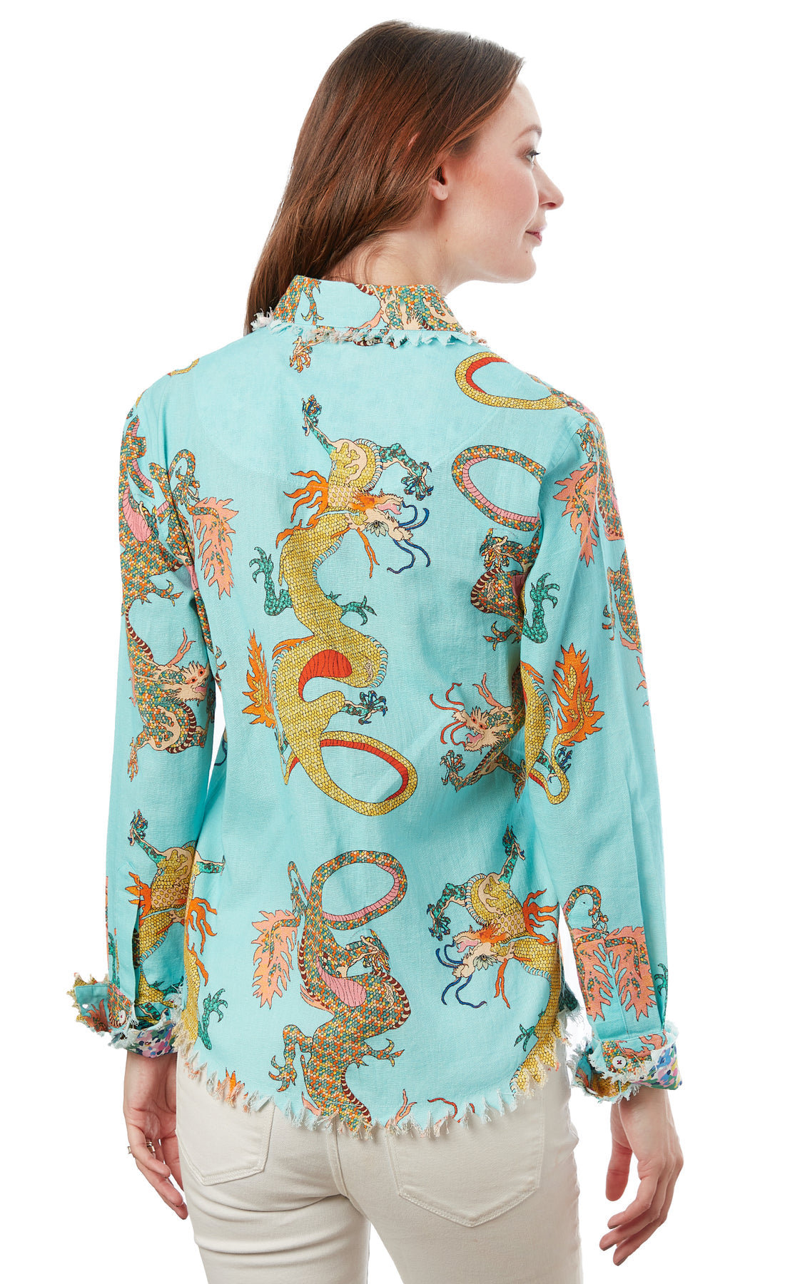 Cape Cod Dragon Print Blouse