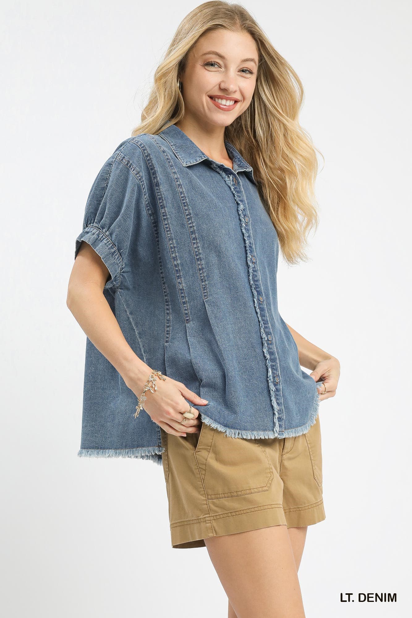 Casual Oversized Denim Top