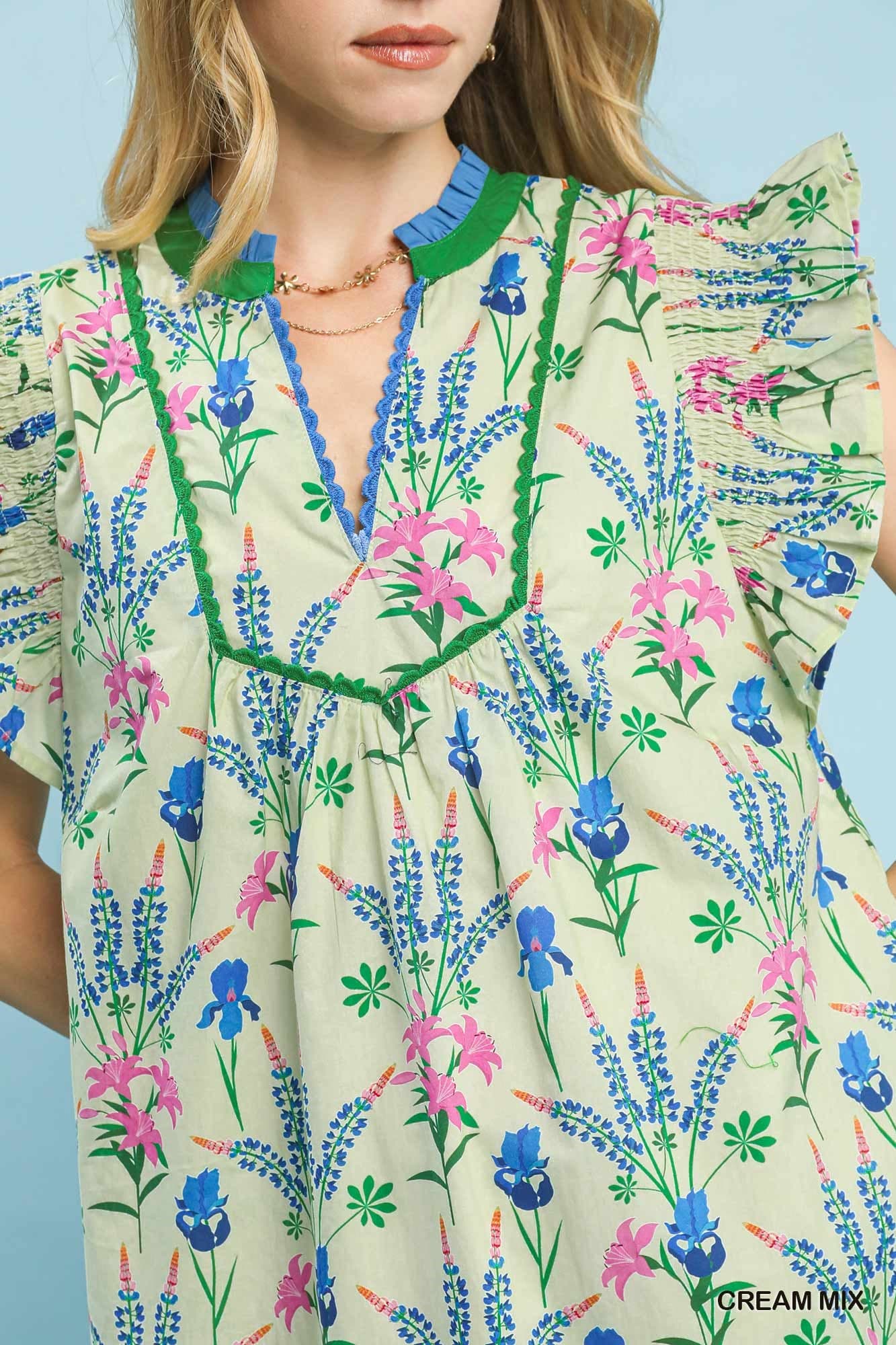 Maria Floral Mini Dress