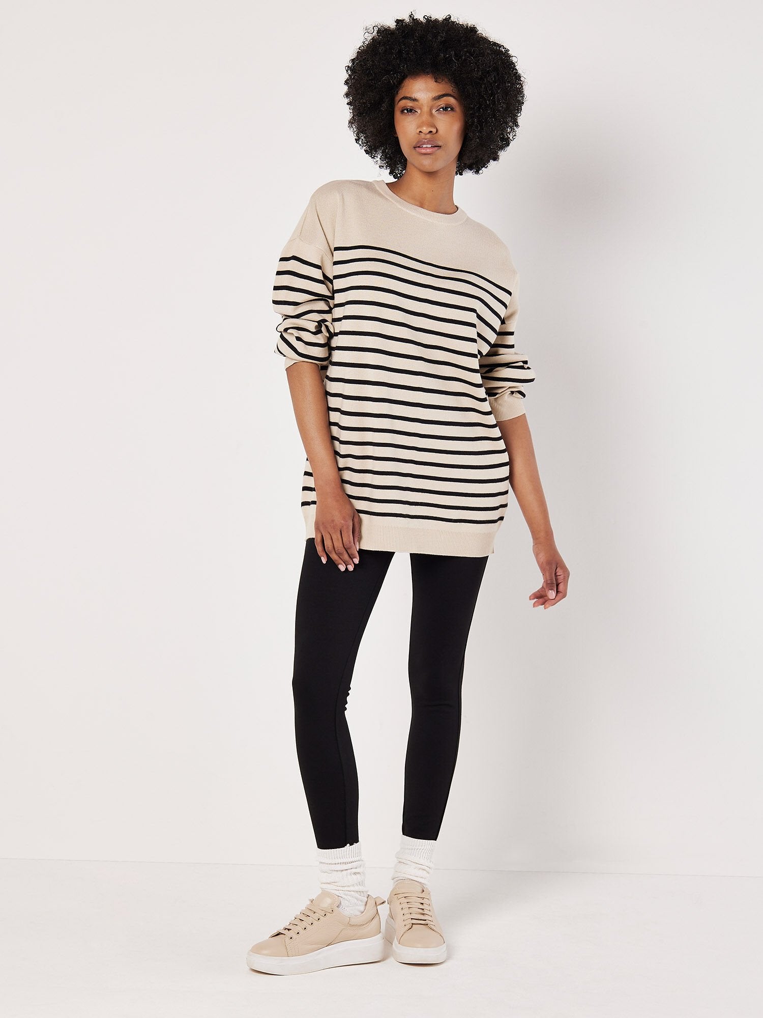 Minnie Stripe Tunic Sweater