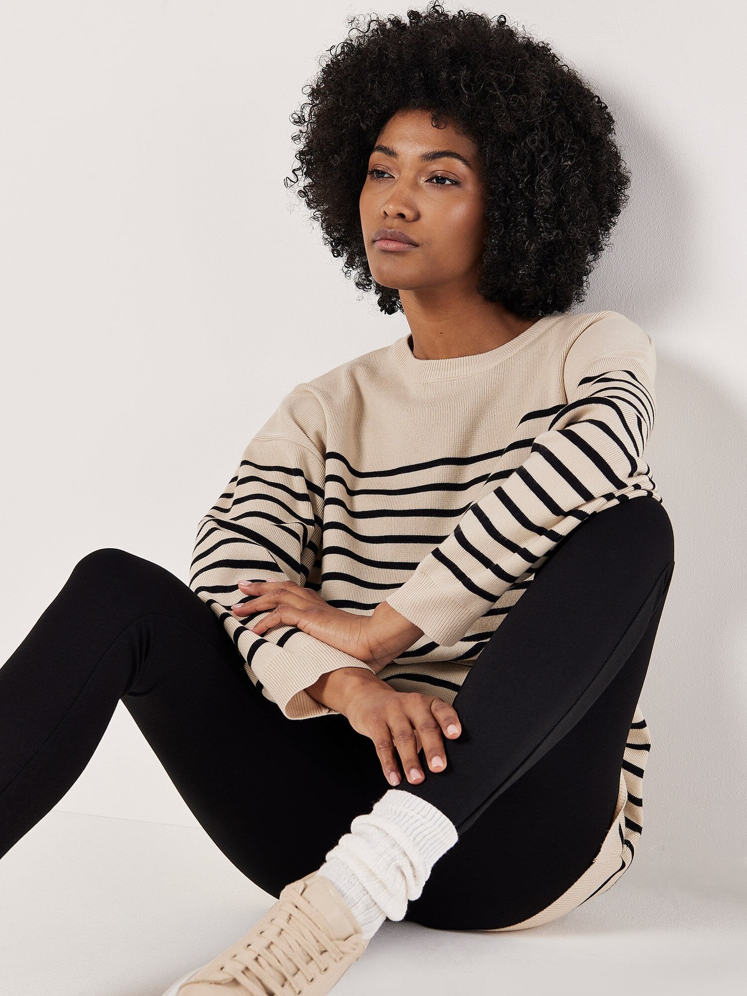 Minnie Stripe Tunic Sweater