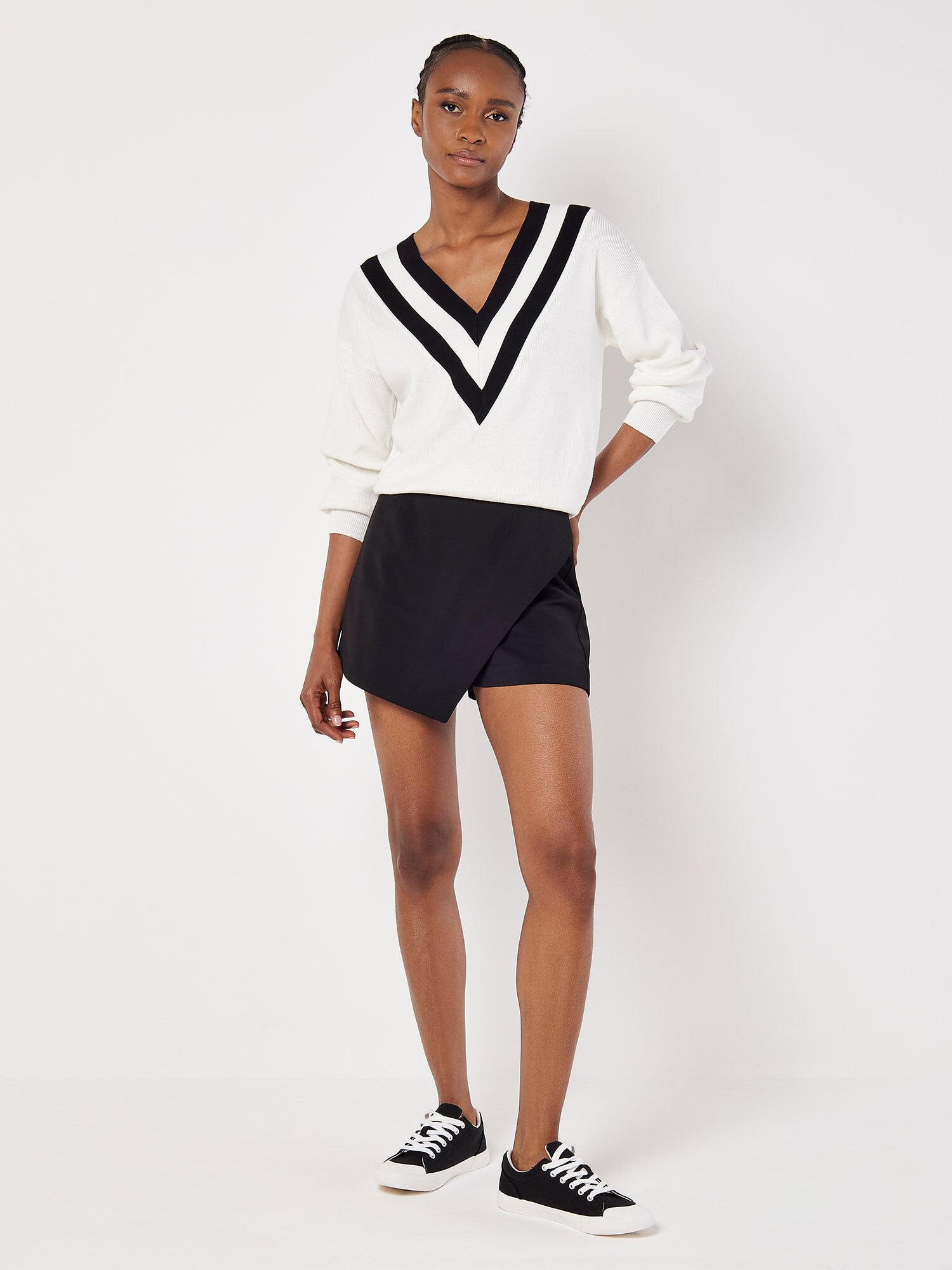 Cleo Varsity Style Sweater
