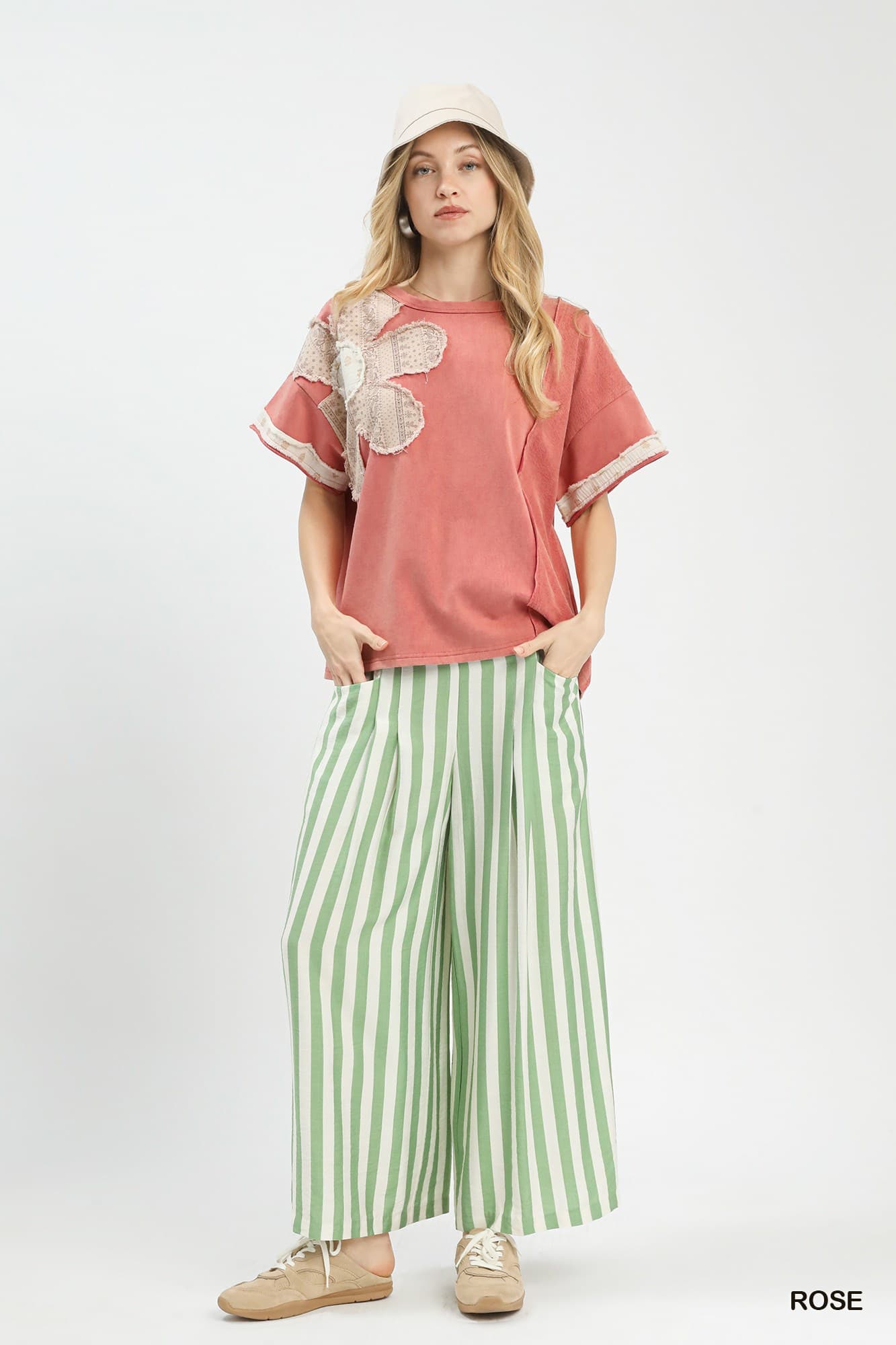 Rose Applique Women's Top