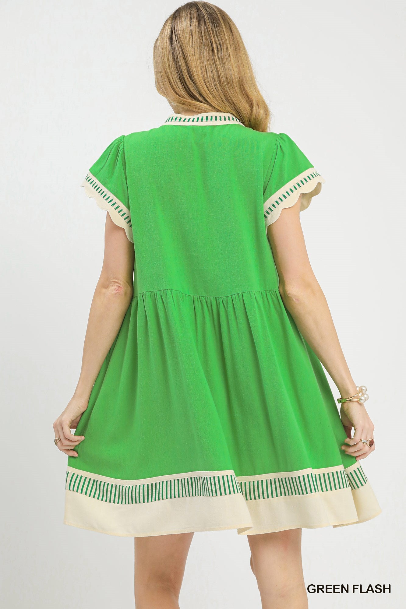 Kelsey Linen Blend Mini Dress