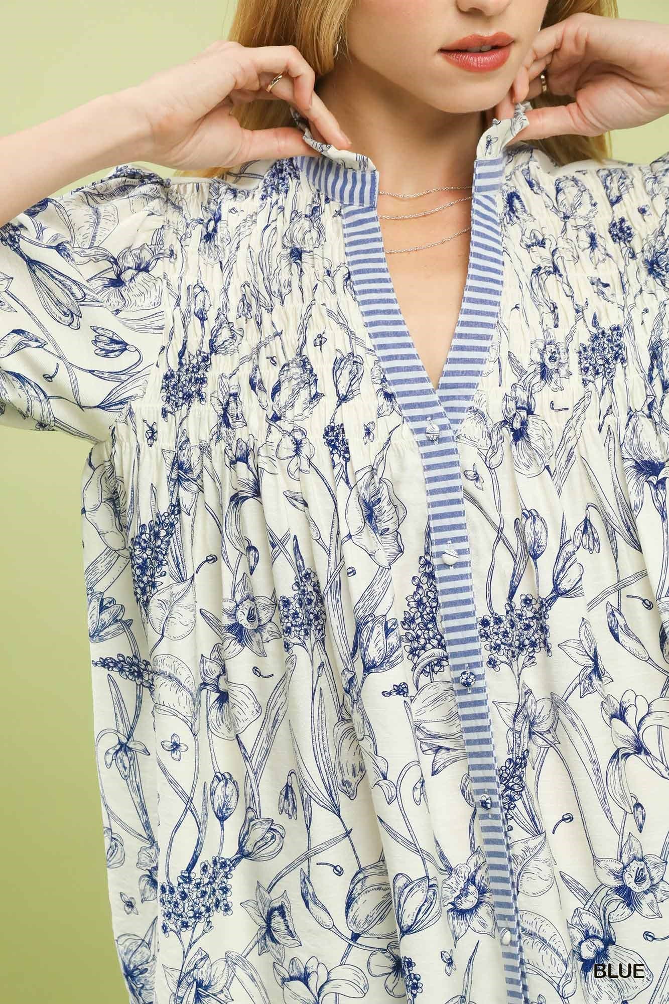 Charolette Floral Blouse by Umgee