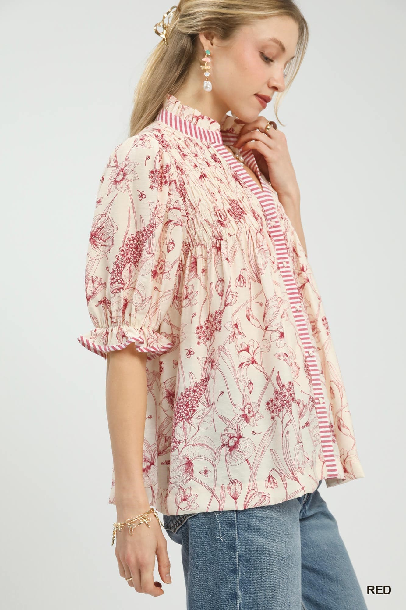 Charolette Floral Blouse by Umgee