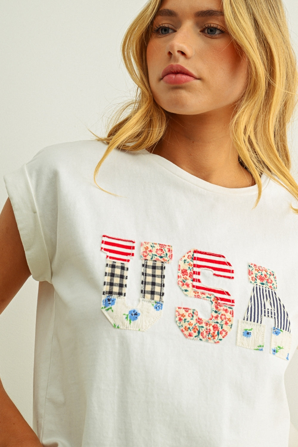 USA Short Sleeve Applique Shirt