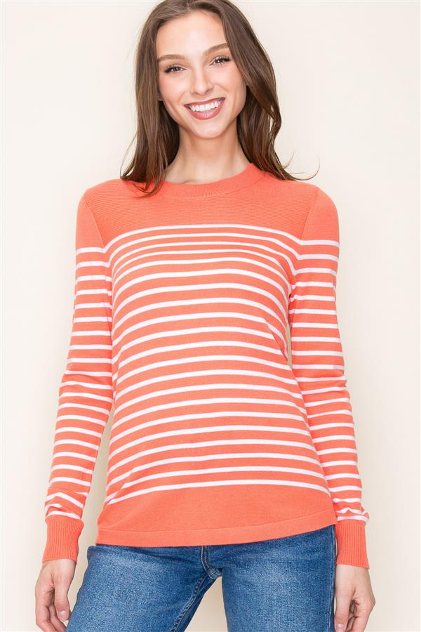 Long Sleeve Stripe Sweater