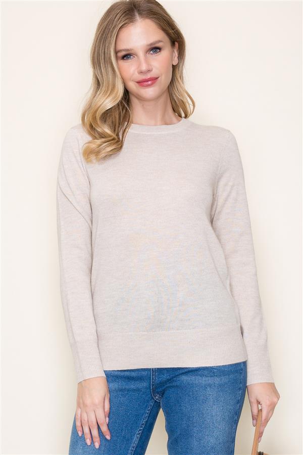 Lightweight, Soft Crew Neck Sweater