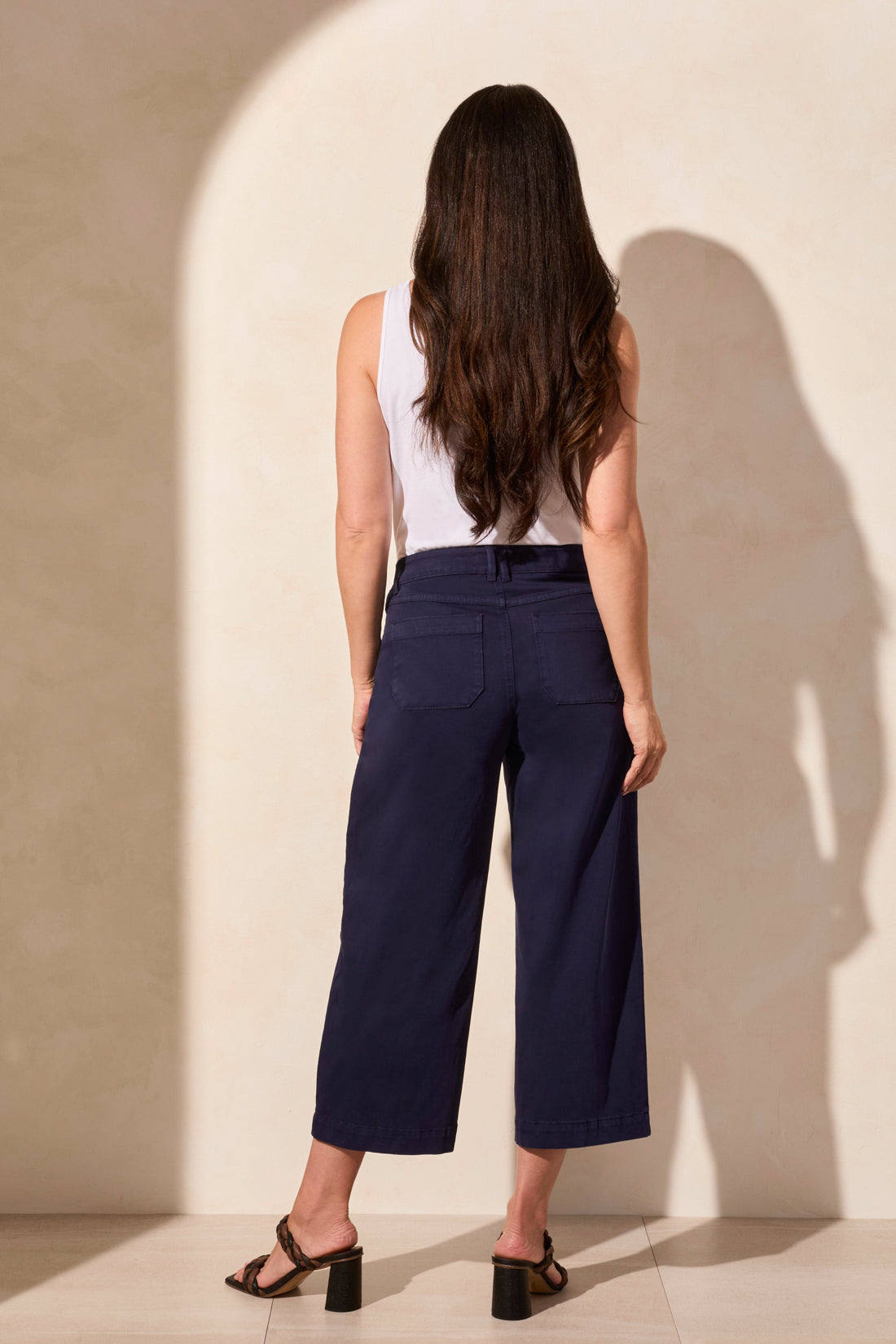 Audrey Wide Leg Crop Denim by Tribal