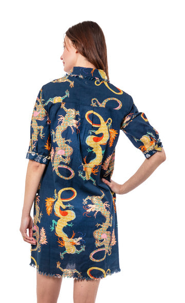 Chatham Navy Dragon Dress