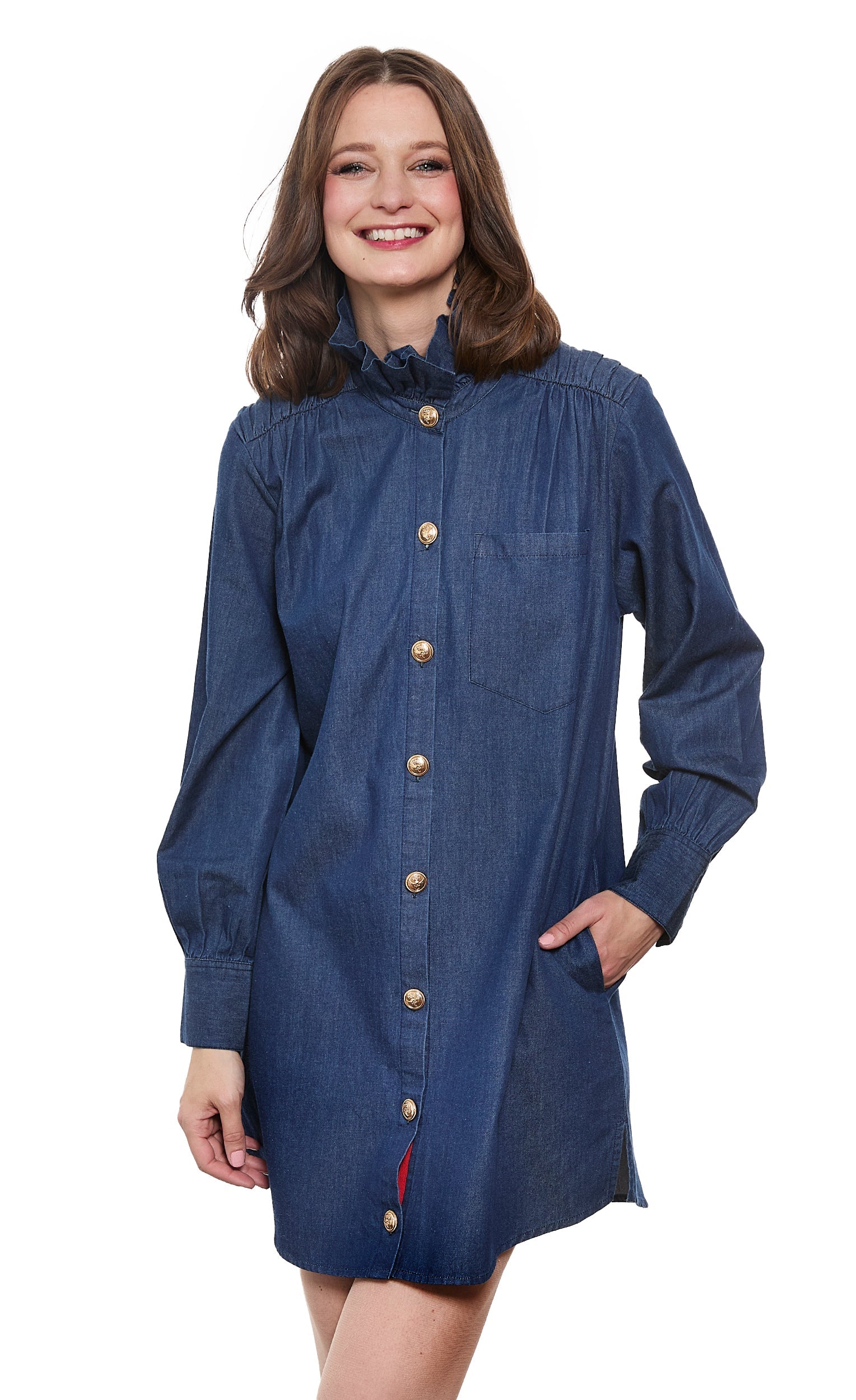 Denim Tunic Dress by Dizzy Lizzie