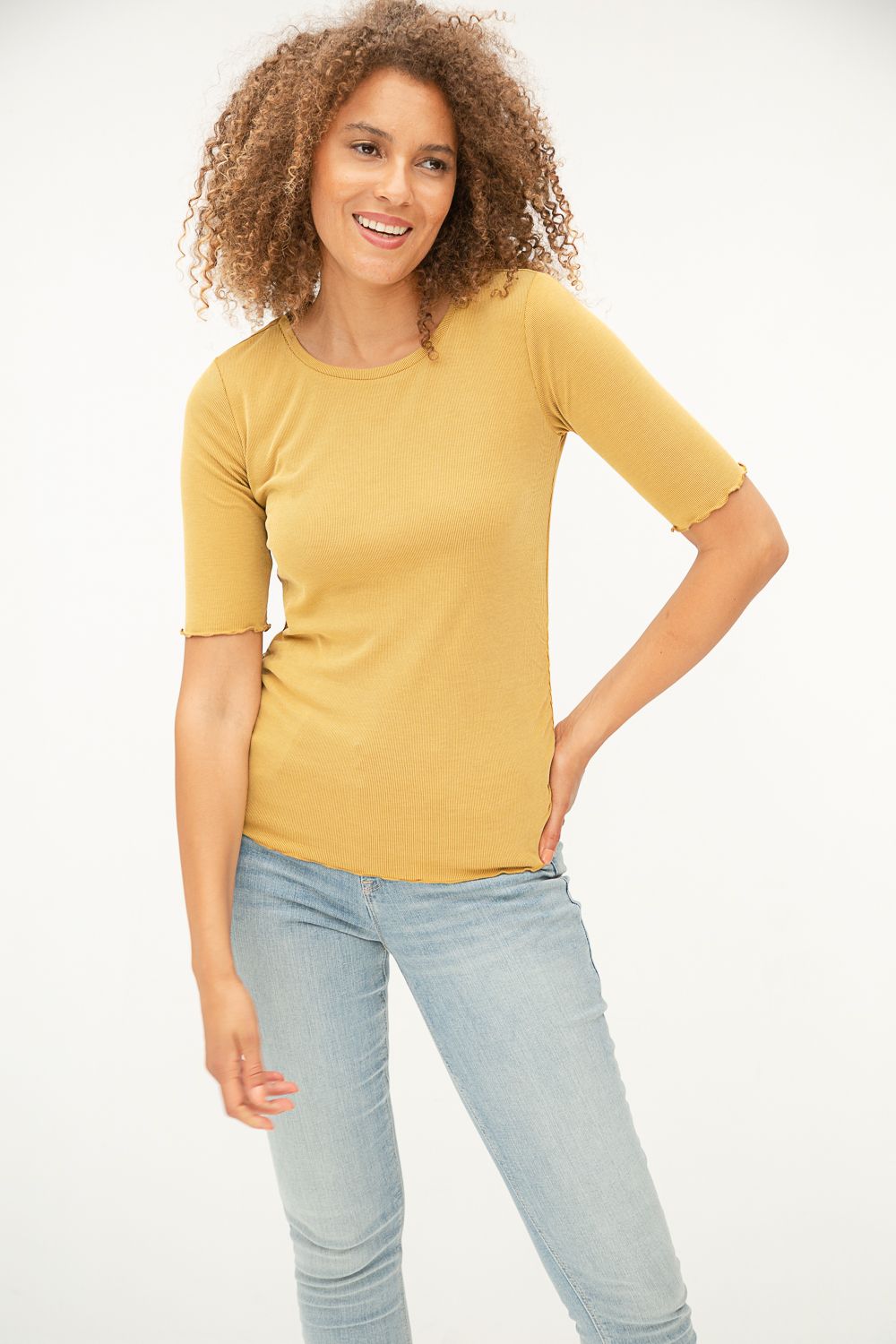 Modal Ruched Essential Tee