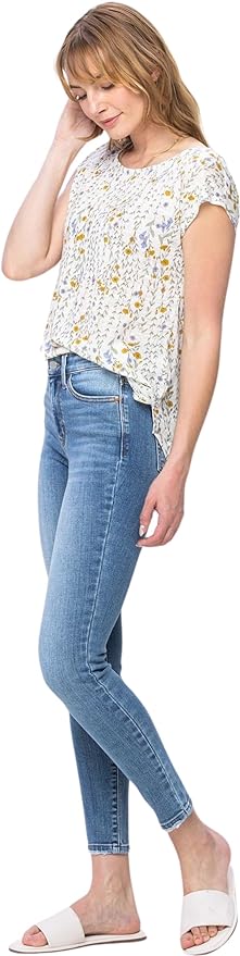 Judy Blue Mid Rise Vintage Skinny Jeans