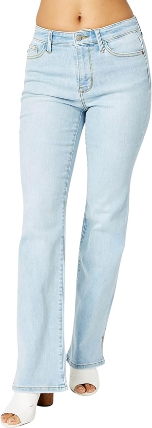 Judy Blue Mid Rise Side Slit Bootcut