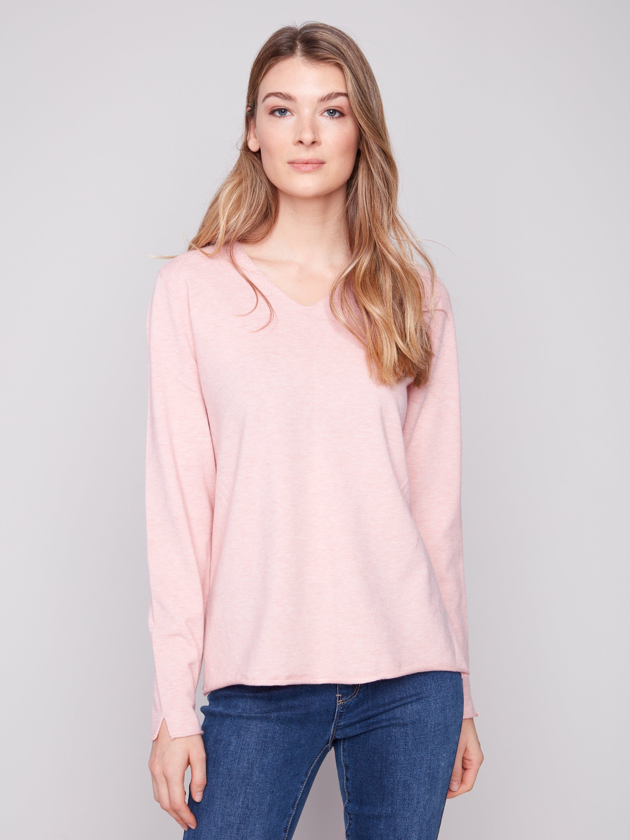 The Julia V-Neck Sweater by Charlie B