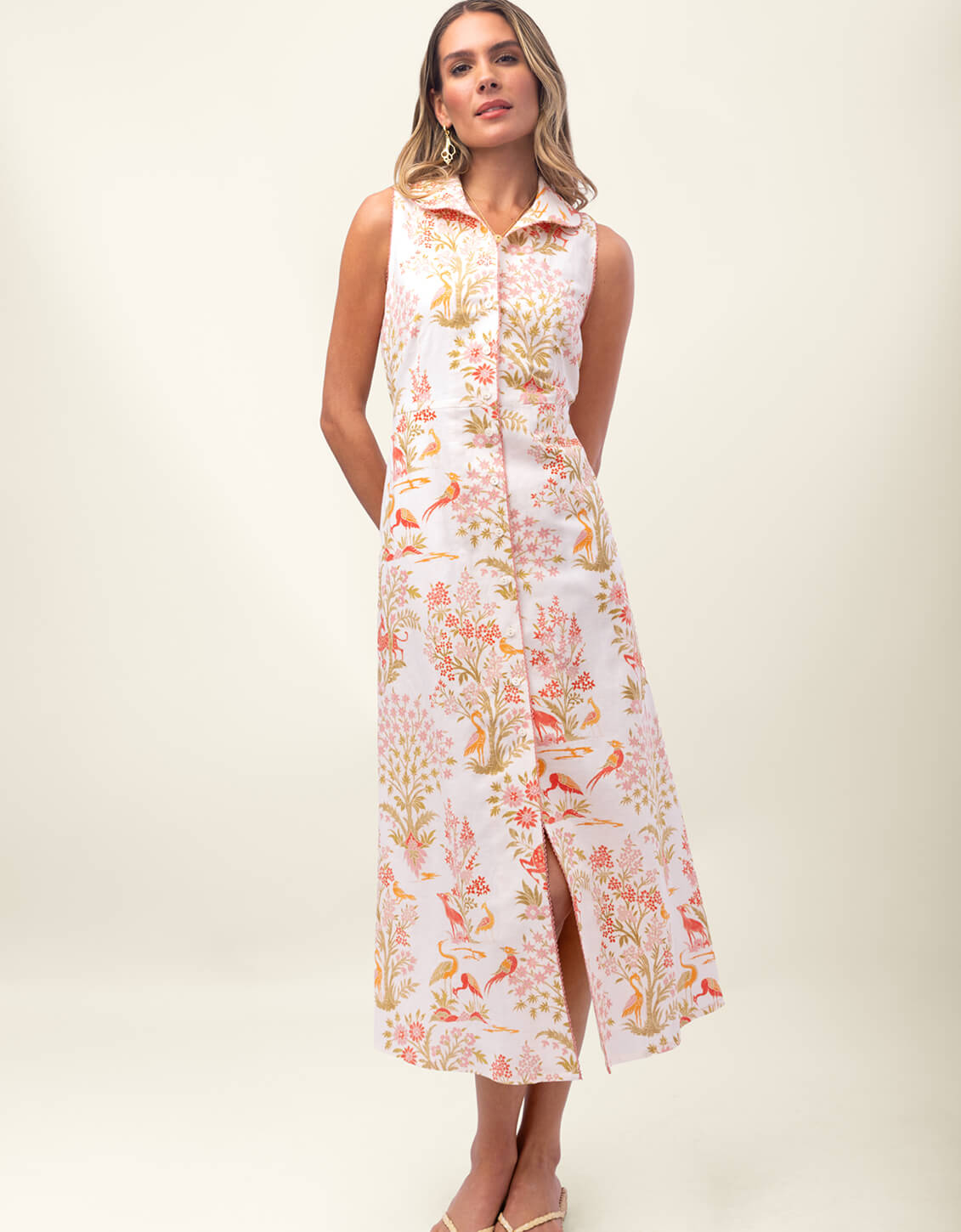 Renee Shirt Dress Castillo Toile by Spartina