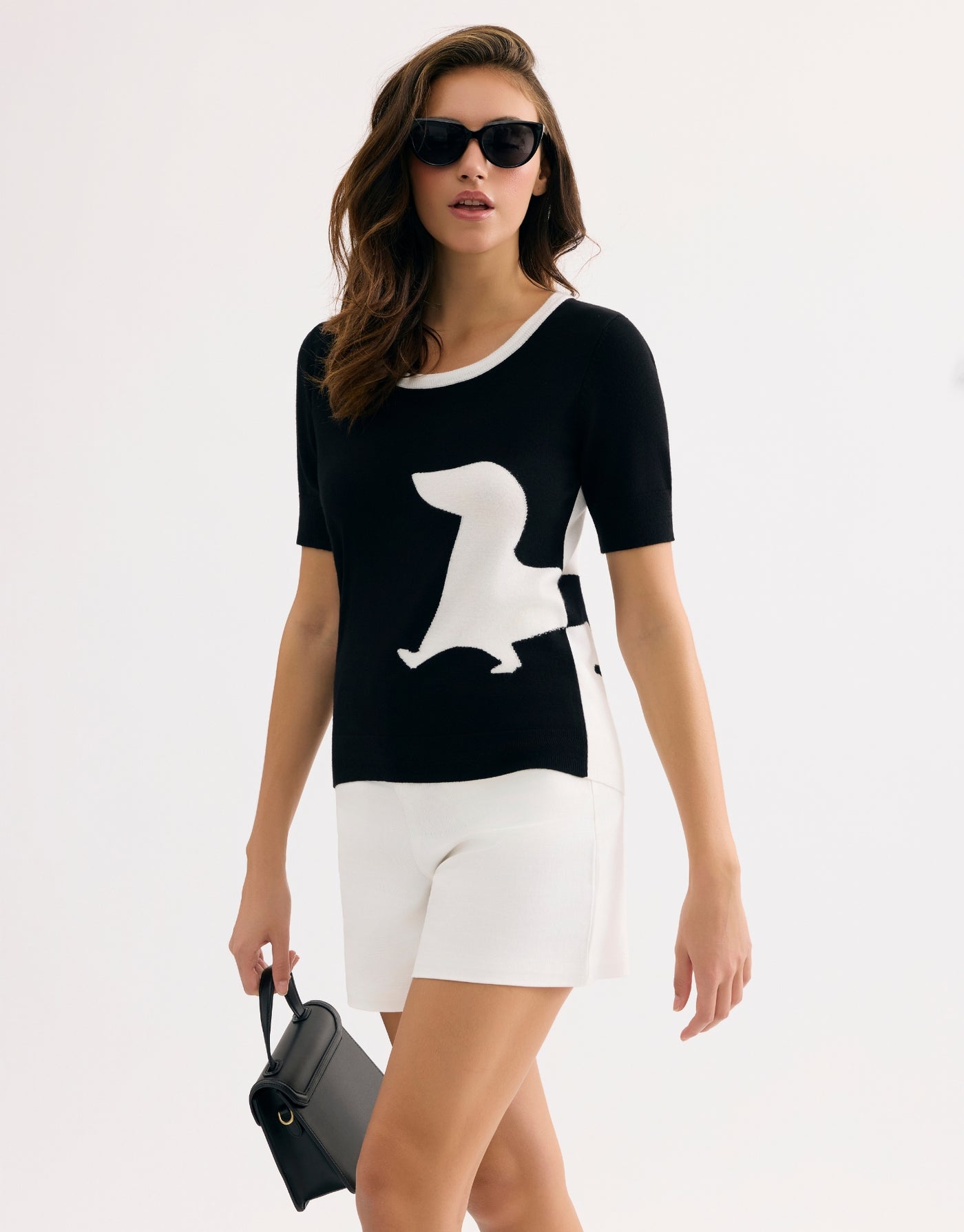 Short Sleeve Dachshund Sweater