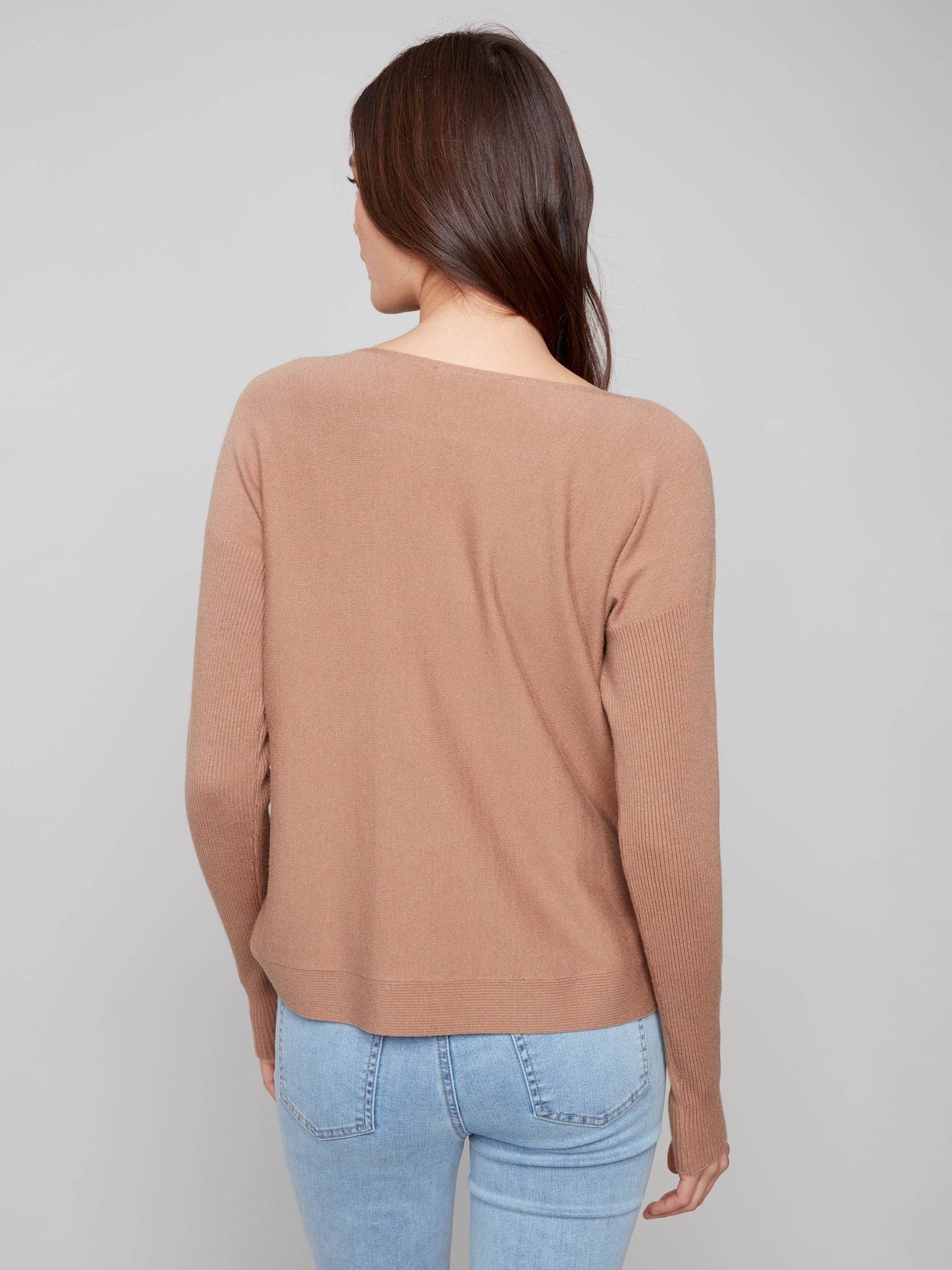 The Lorraine Side-Button Sweater by Charlie B