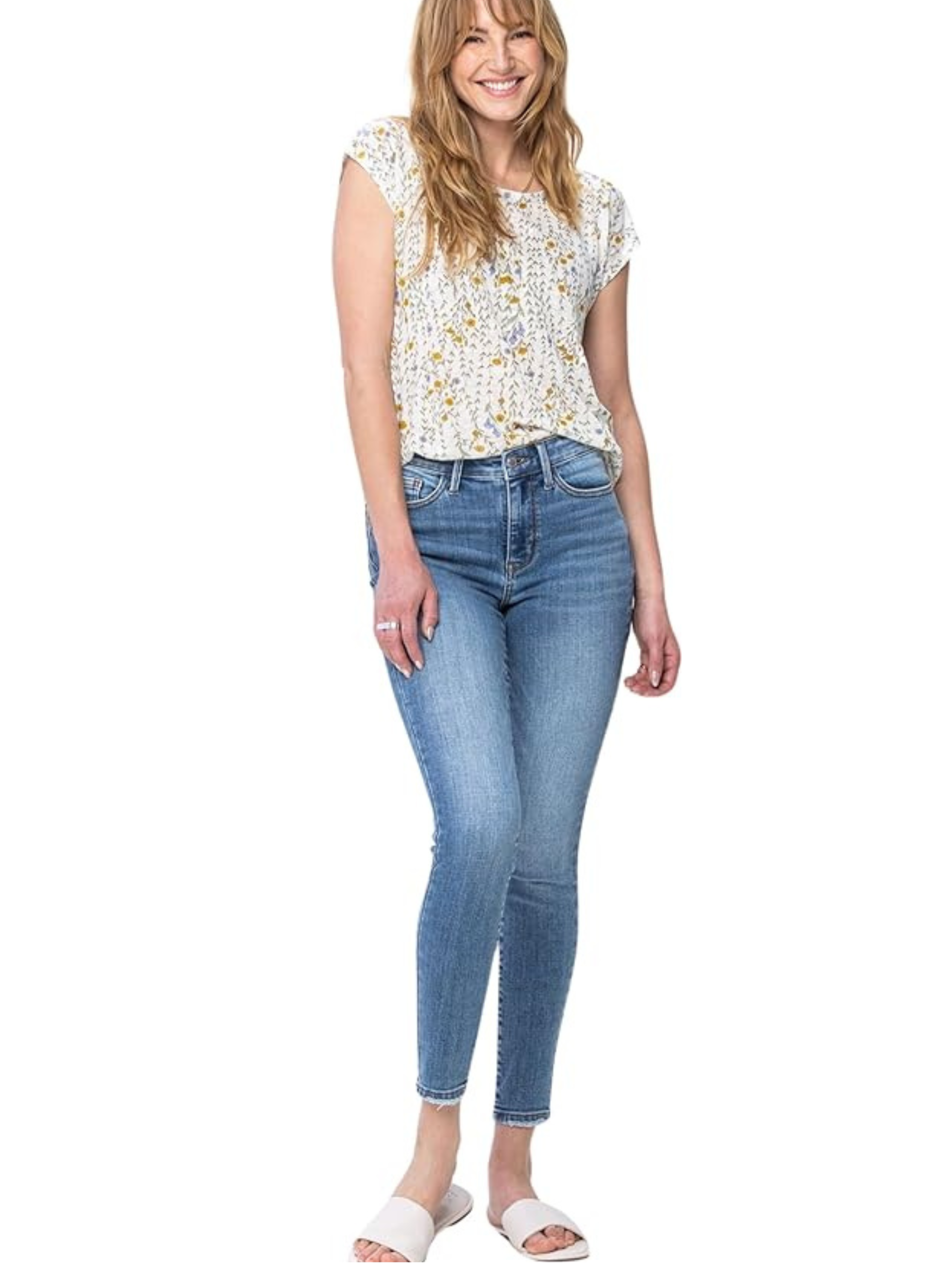 Judy Blue Mid Rise Vintage Skinny Jeans