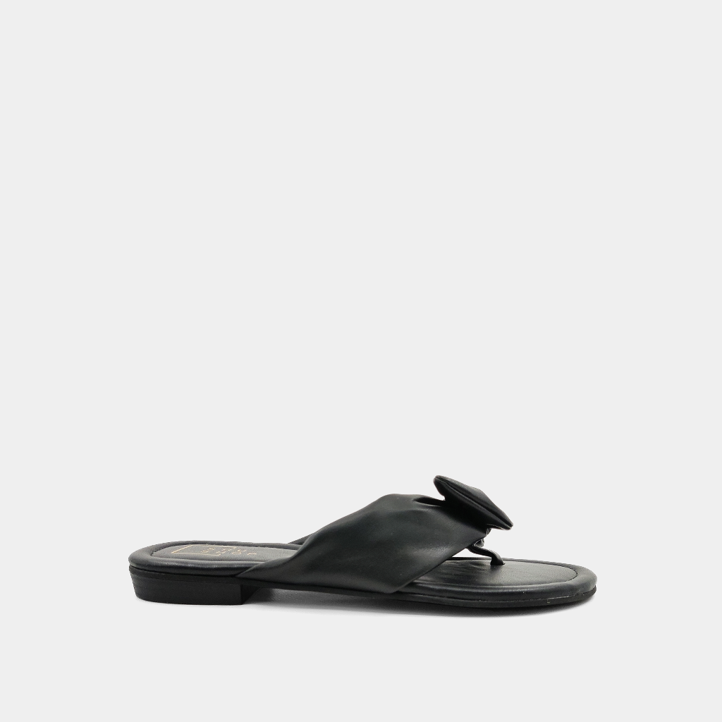 Dharma Slip on Sandal in Black by ShuShop