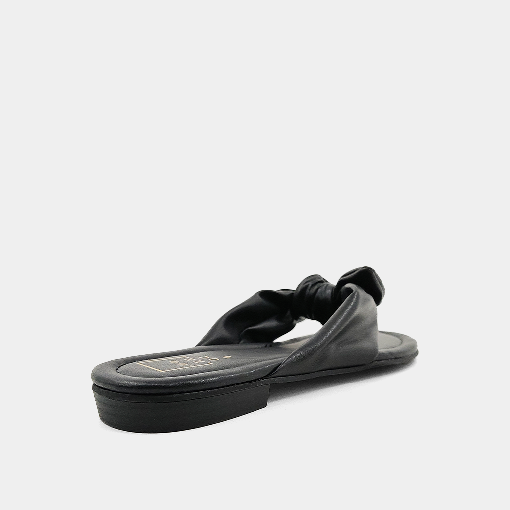 Dharma Slip on Sandal in Black by ShuShop