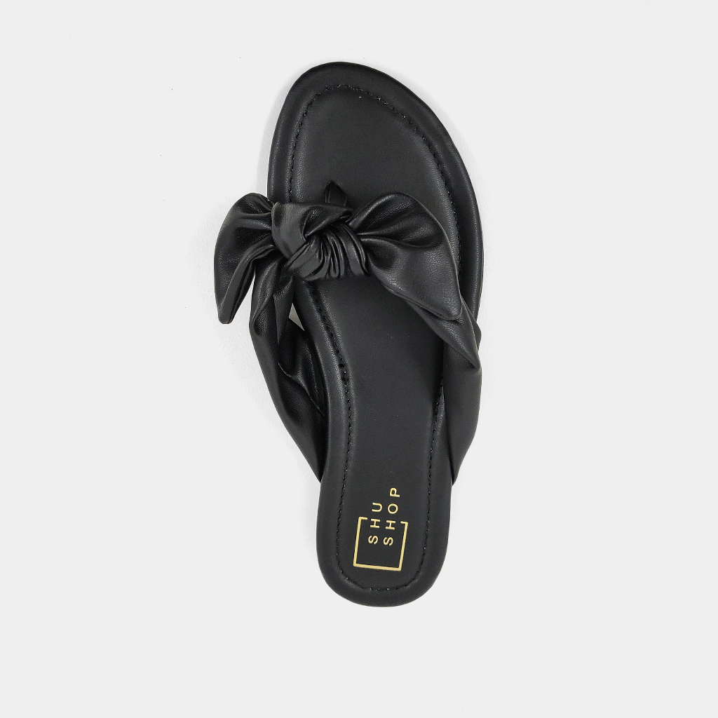 Dharma Slip on Sandal in Black by ShuShop - FINAL SALE