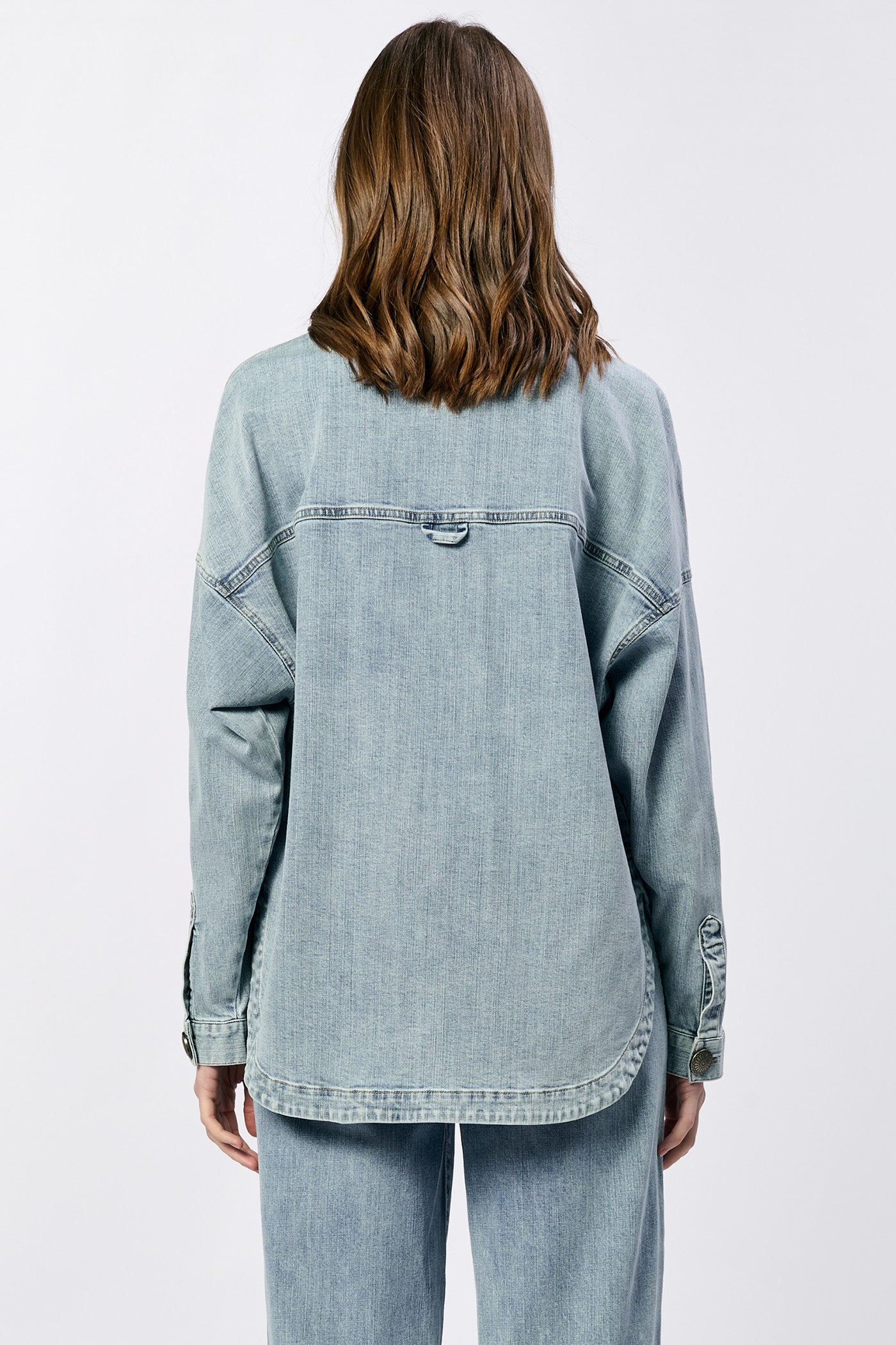 Gina Denim Shirt Jacket - Zurie