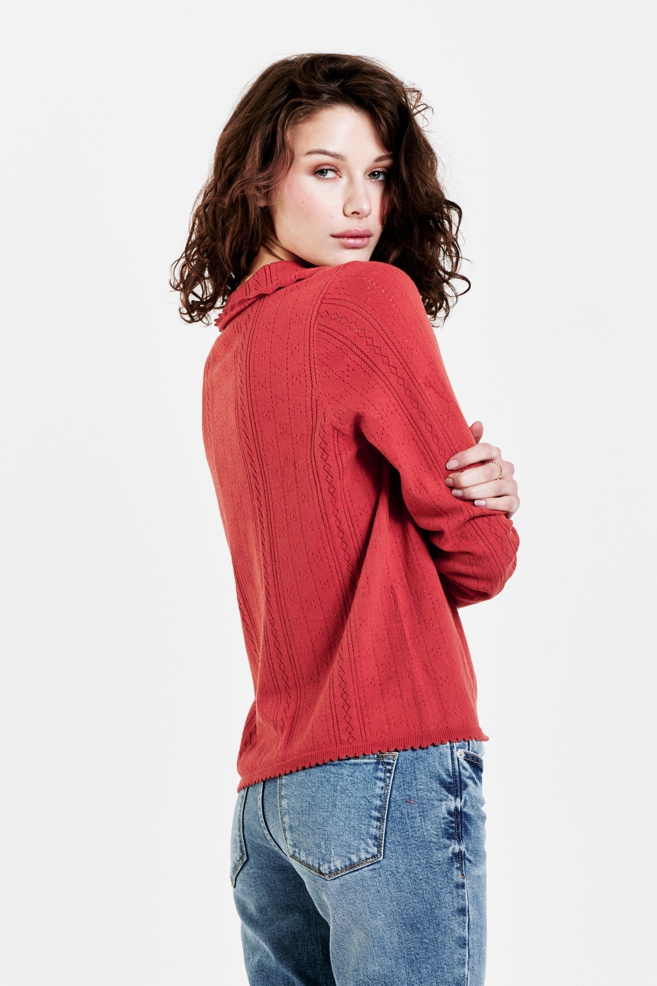 Elizabeth Button Front Henley