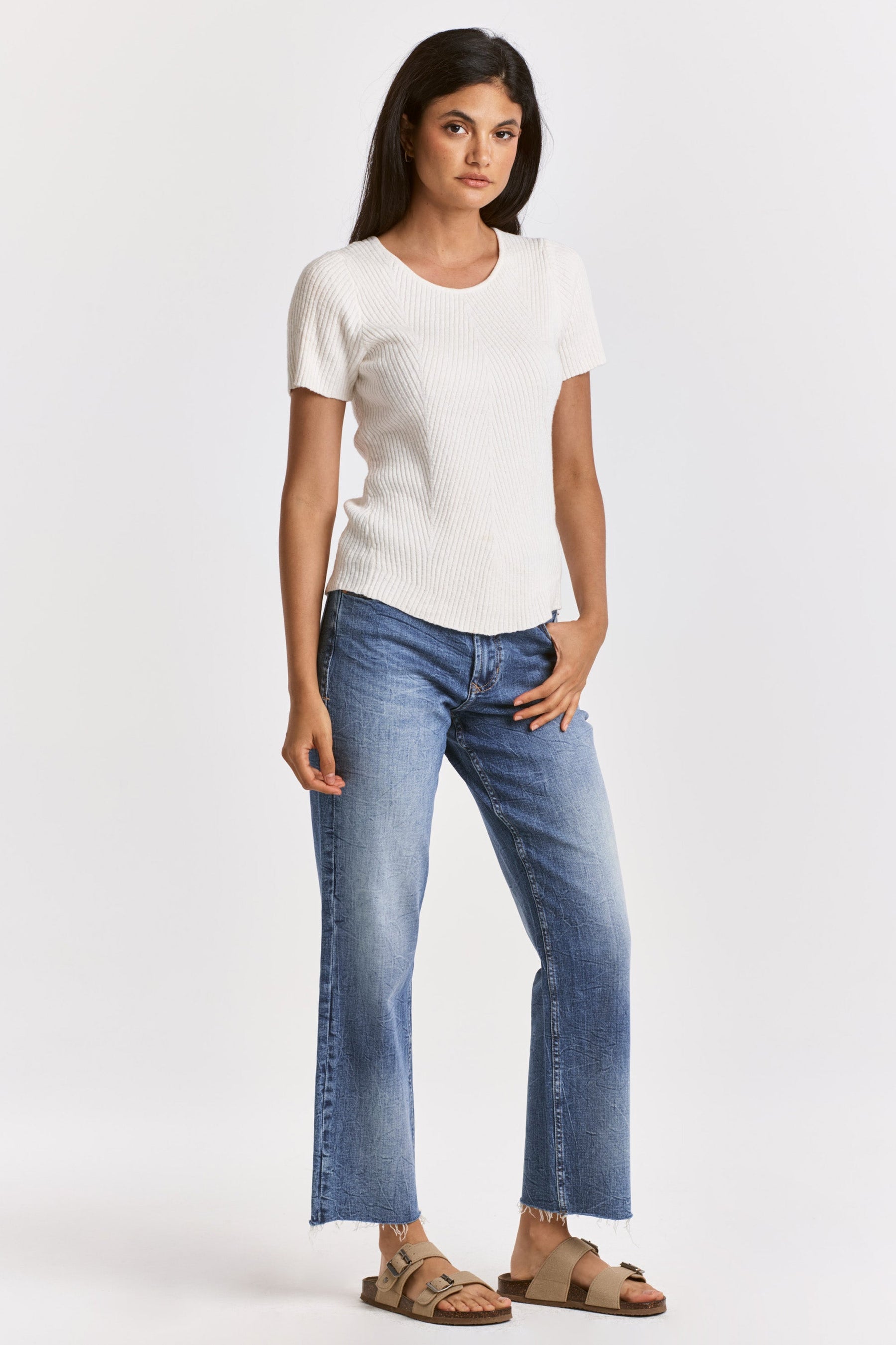 Elandra Crew Neck Top - FINAL SALE