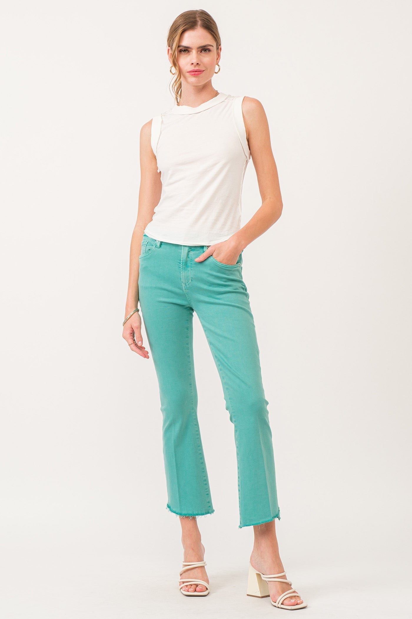 Zoe Raw Edge Tank - FINAL SALE