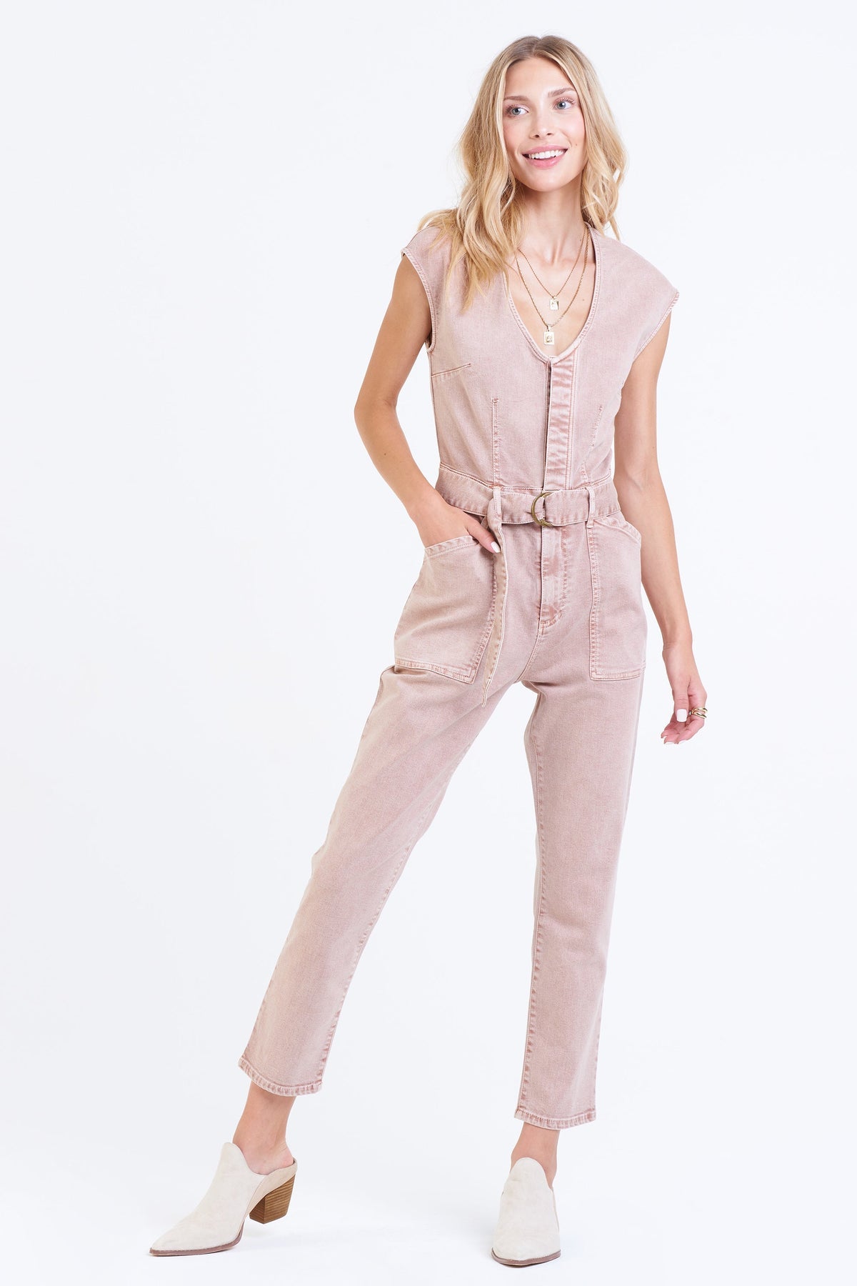 Nicole Denim Jumpsuit by Dear John