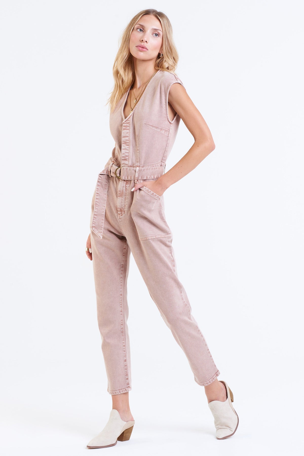 Nicole Denim Jumpsuit by Dear John