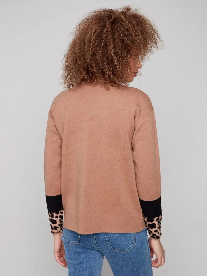 The Marlowe Contrast Sleeve Sweater by Charlie B